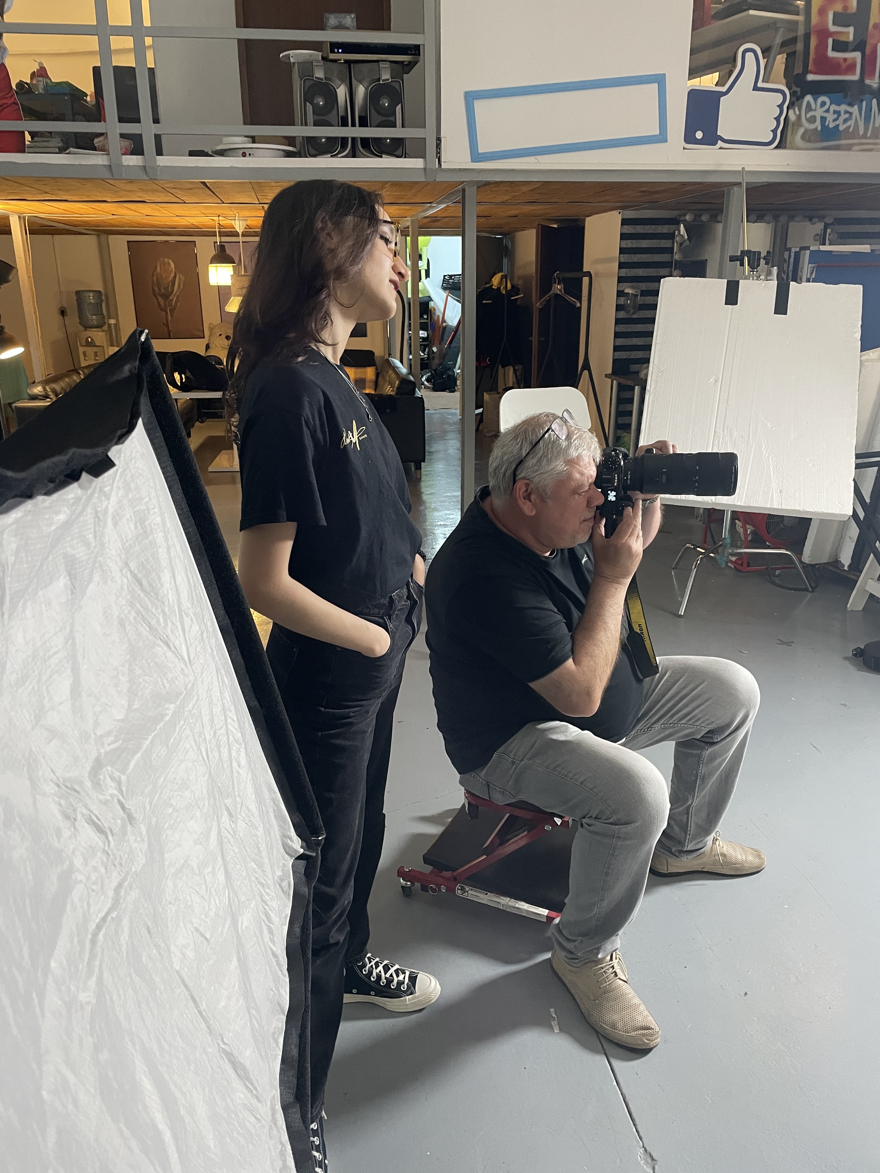 A moment from Max Lemnij's photography course